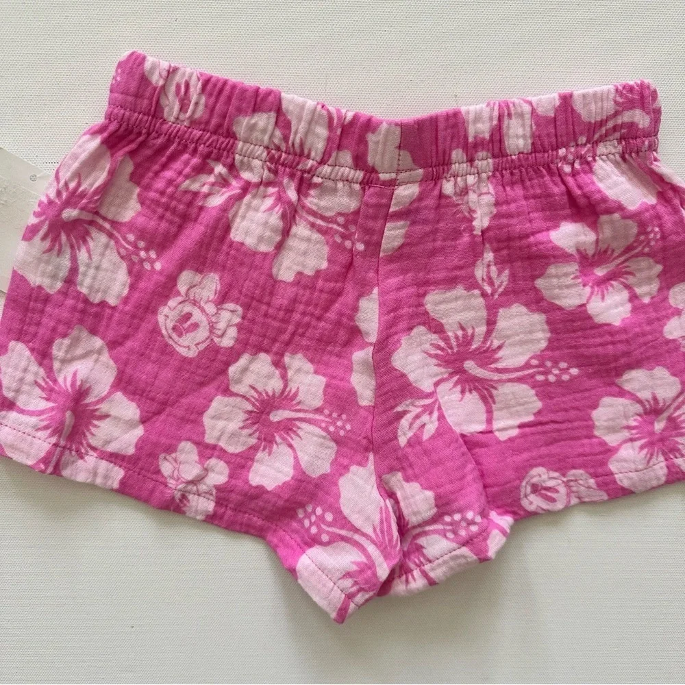 Disney Pink Floral Shorts Size XS Girls